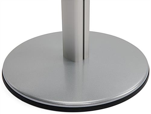 Forte snap frame display stand with round base
