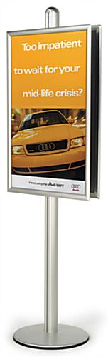 Poster Frame Display Stand: Two 24" x 36" Frames