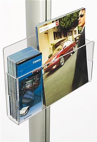 Acrylic Brochure Holder with Removable Dividers