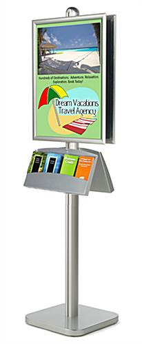 22 x 28 Floor Poster Holder  Includes 5 Brochure Holders