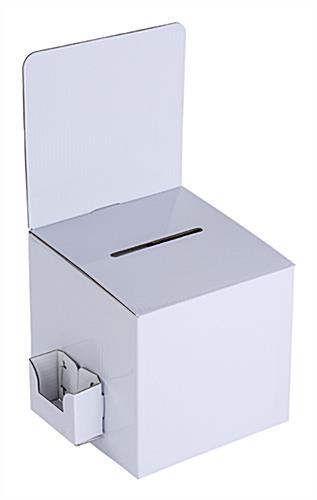 Countertop White Cardboard Entry Box 