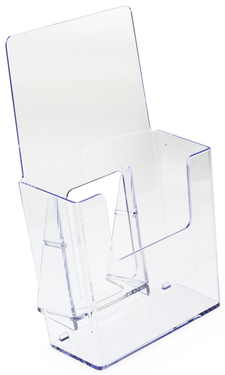 Flyer Display Stand Details about   Brochure Holder Clear, 6-Pack 