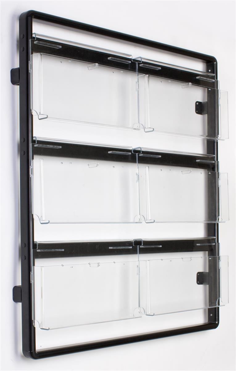 Wall Magazine Rack - 12 or 24 Pocket Adjustable