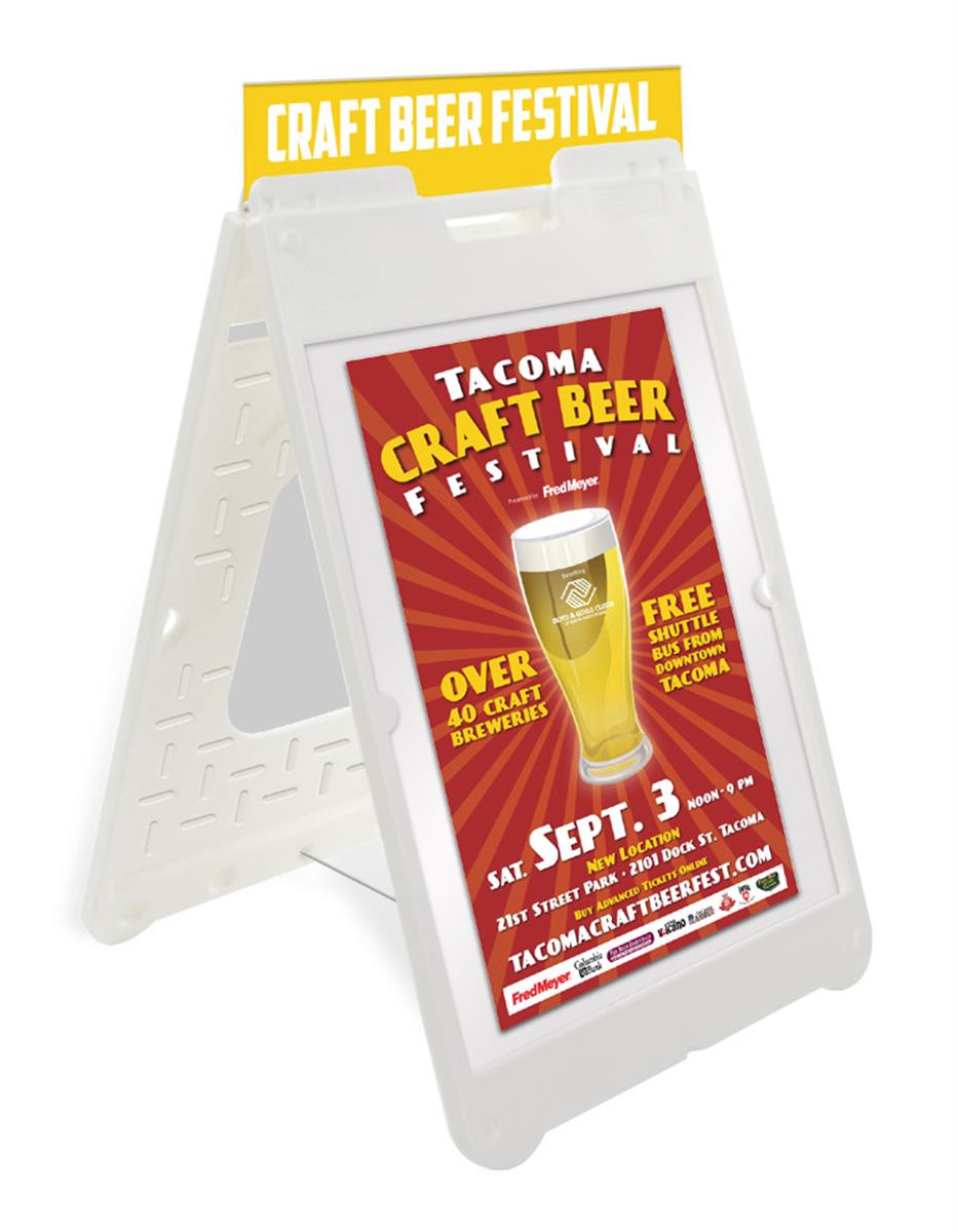 22 x 28 Sandwich Boards Sign Display Area w/ Coroplast Inserts