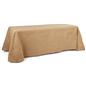Burlap table cloth with a 4-sided design