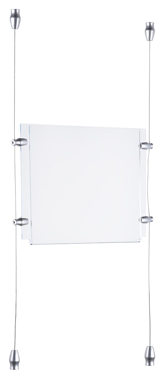 Window Hanging Sign| 8.5 x 11 Signage Frame - Cable System