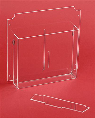 Suspended Cable System Includes Sign Frames And Brochure Holder