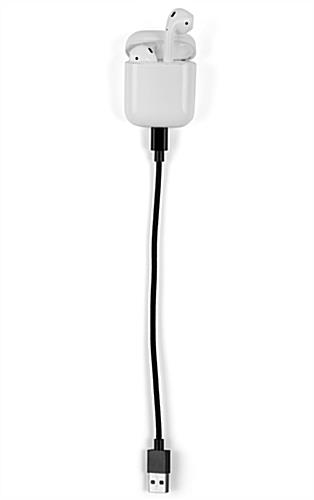USB to Lightning cable charging AirPods