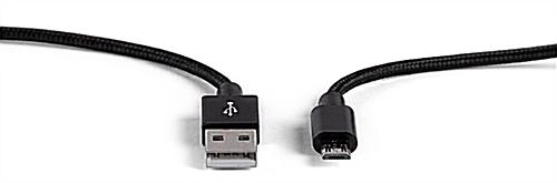 Sleek black Micro USB cords