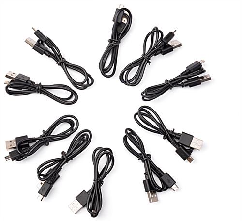 10-Pack micro USB cables for digital products 