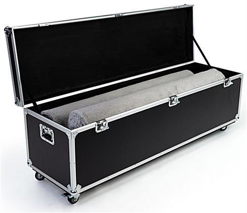 Single compartment oversize trade show storage trunk