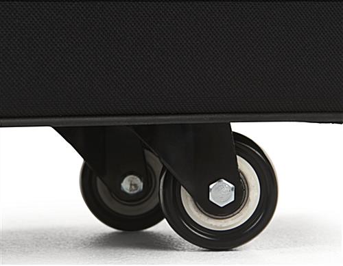 Breakdown lectern transport case with four heavy duty wheels
