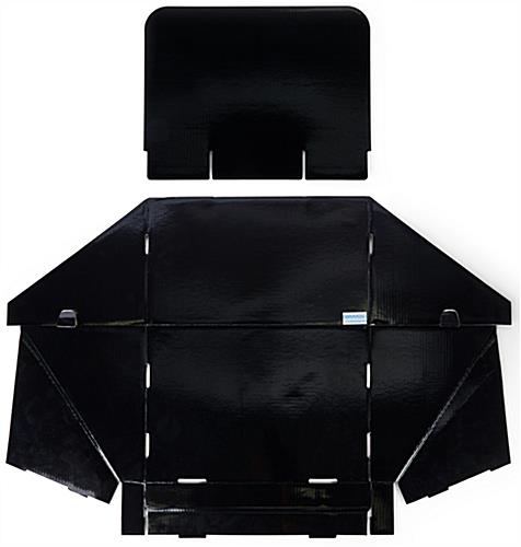 Corrugated pop displays with collapsible construction