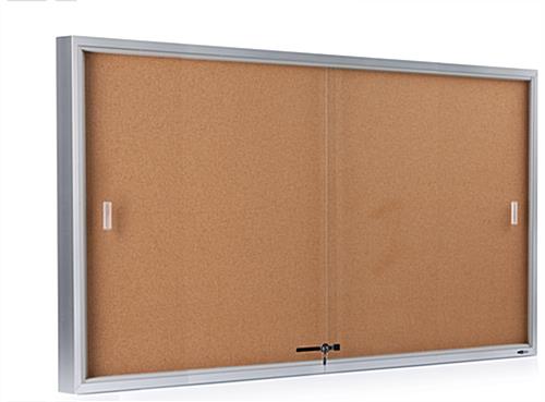 enclosed bulletin board