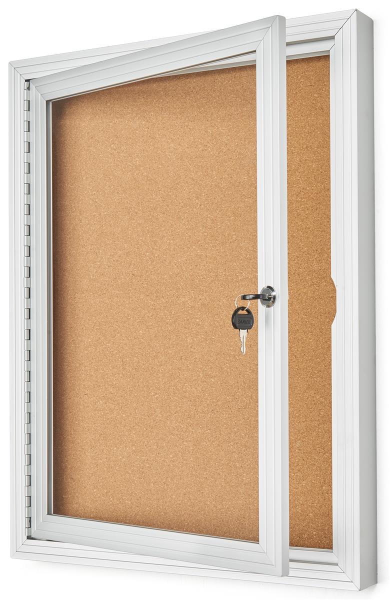Enclosed Aluminum Bulletin Board Two Sizes Available