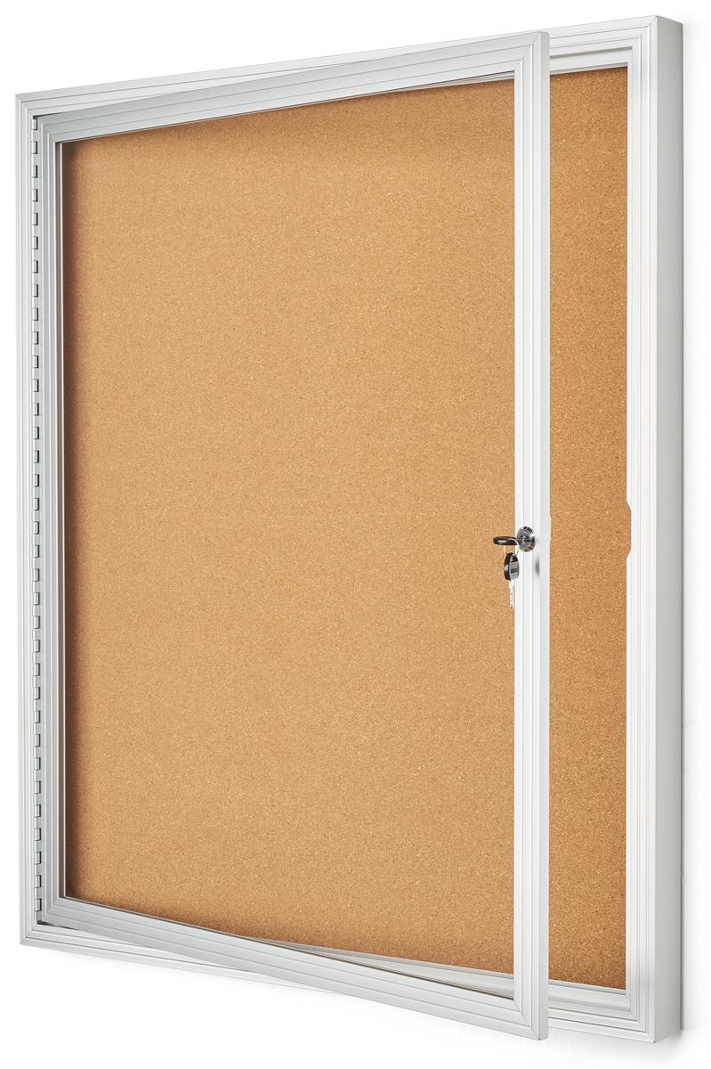 Enclosed Aluminum Bulletin Board Two Sizes Available