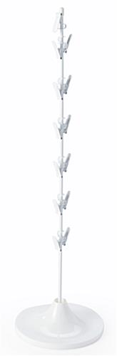 Double-Sided White Wand Merchandiser Rack