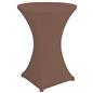 Brown bar height spandex table cover