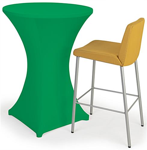 Bar height spandex table cover with wrinkle free material 