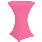 Pink bar height spandex table cover