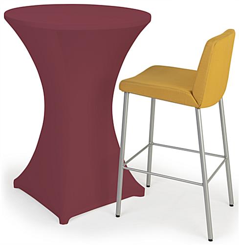 31 inch x 42 inch bar height spandex table cover
