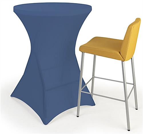 Round stretch table cover with 43 inch height