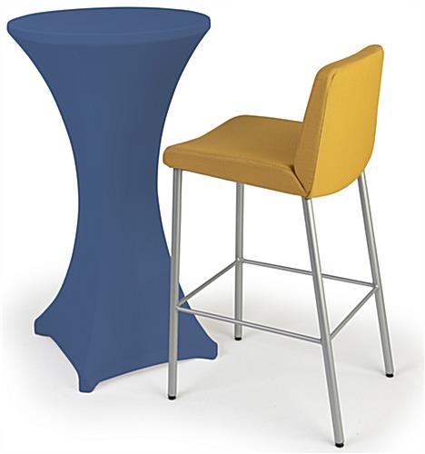 Cocktail table spandex cover with heavy duty reinforced pockets 