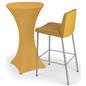 Gold cocktail table spandex cover with easy machine washable cleaning