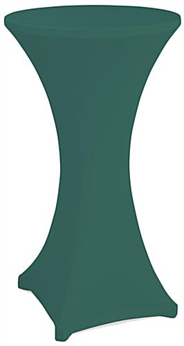 Green cocktail table spandex cover