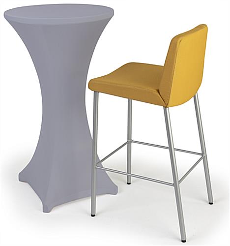 Gray cocktail table spandex cover with easy machine washable cleaning