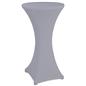 Gray cocktail table spandex cover with reinforced foot pockets