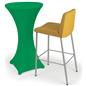 Kelly green cocktail table spandex cover with easy machine washable cleaning