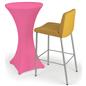 Pink cocktail table spandex cover with easy machine washable cleaning