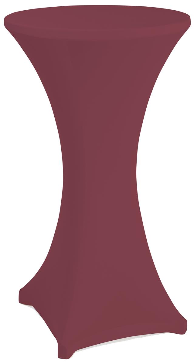 Plum cocktail table spandex cover