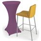 Purple cocktail table spandex cover with easy machine washable cleaning
