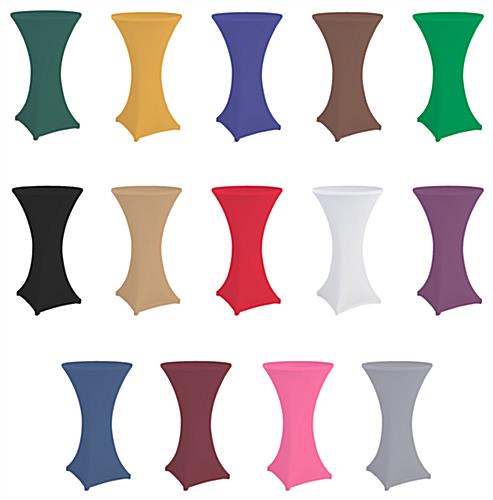 Stretch highboy covers with fourteen different color options
