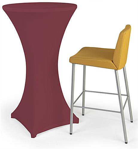 Burgundy stretch highboy cover with easy cleaning in the washing machine