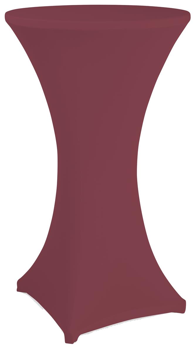 Burgundy stretch highboy cover with reinforced foot pockets