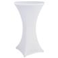 White stretch highboy cover with reinforced foot pockets