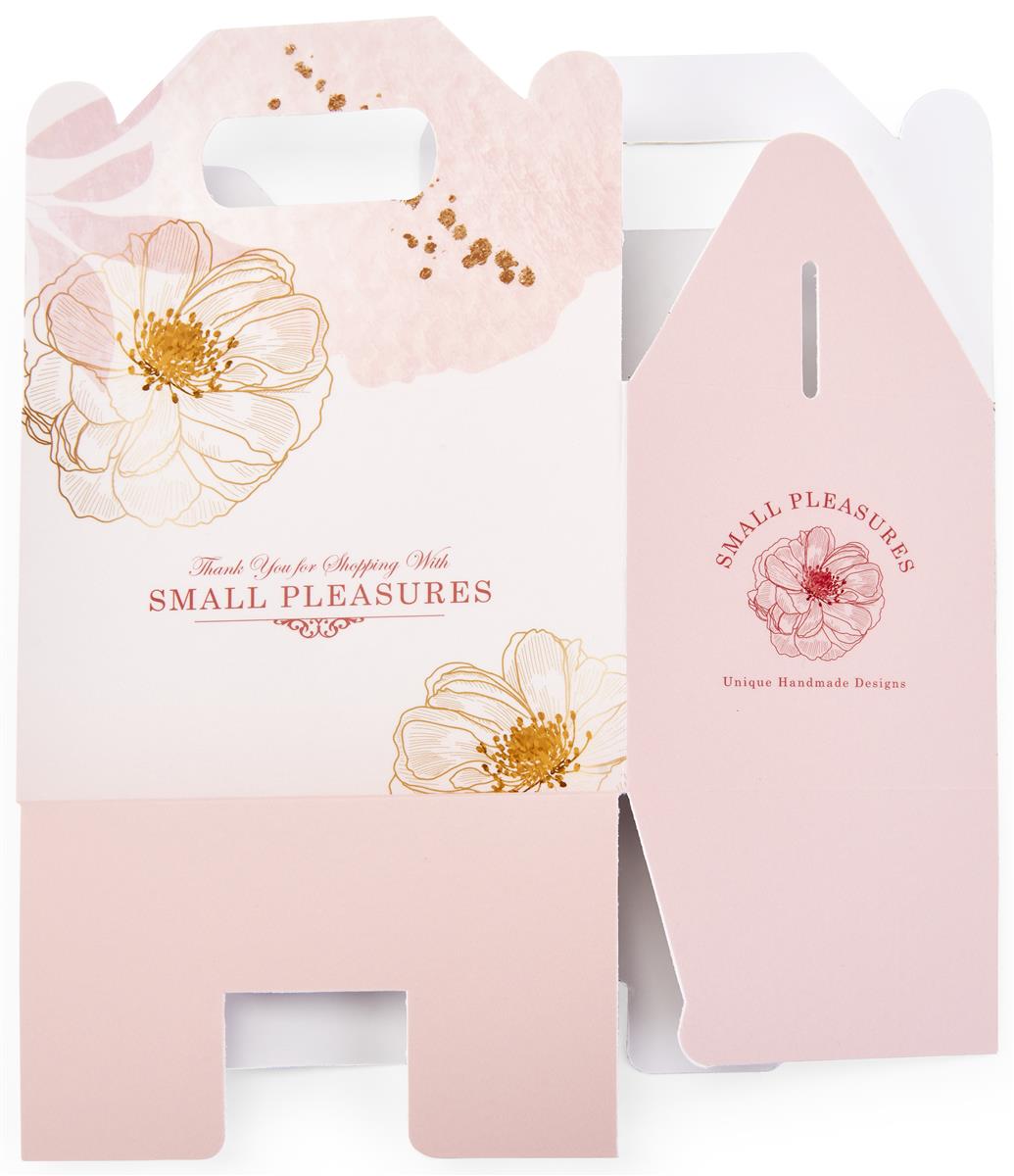 Custom Gable Gift Boxes Shipped Flat in Bulk Amounts