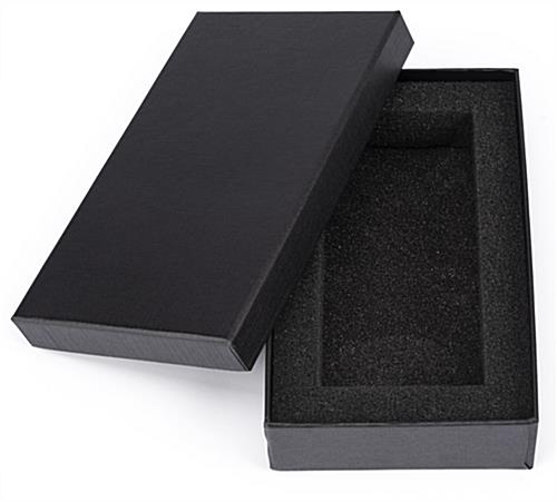 Crystal rectangle participation trophy with black protective gift box