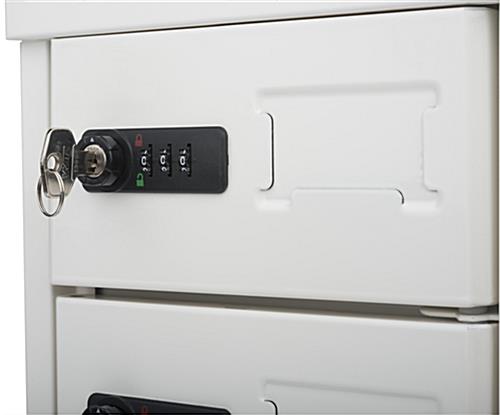 Cell Phone Charging Locker with Resettable Lock