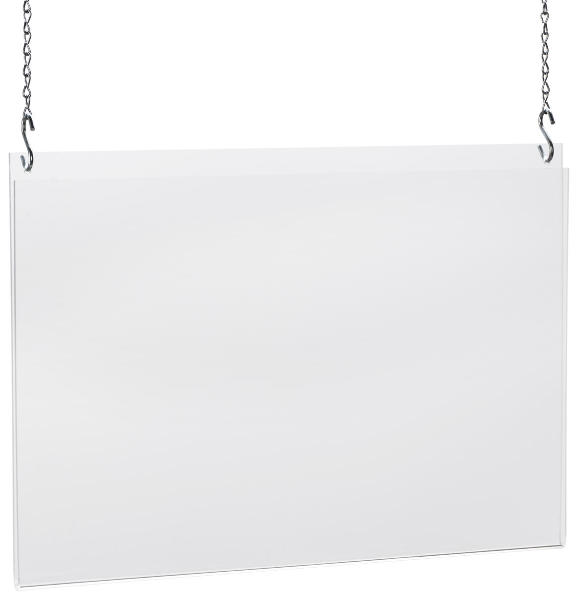 Acrylic Clear Hanging Poster Frame 17W x 22H Inches with Hanging Kit 