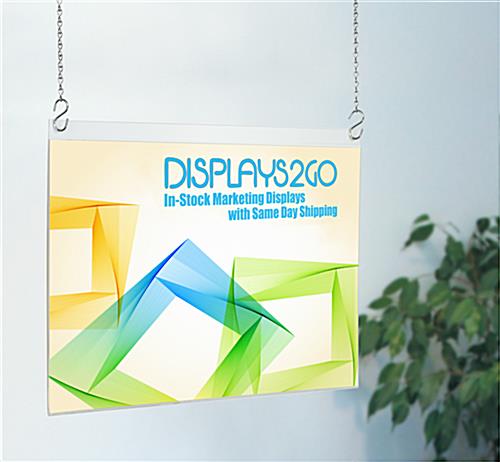 Acrylic Poster Hangers for Window Displays