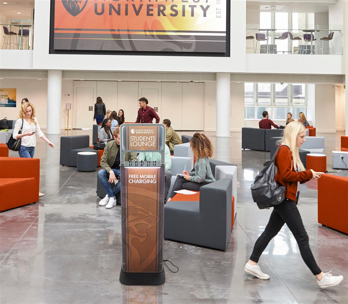 Phone Charging Station Kiosk Two Universal Outlet