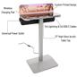 Charging station table with wall mount and floor stand option