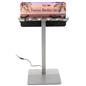 Charging station table with custom printed graphics