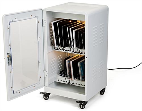 16 inch wide charge cabinet with wheels