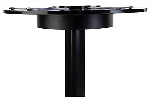 Black Qi wireless table charging station with 3 cable-free powering modules 