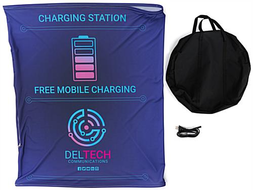 Portable charging station with carrying bag